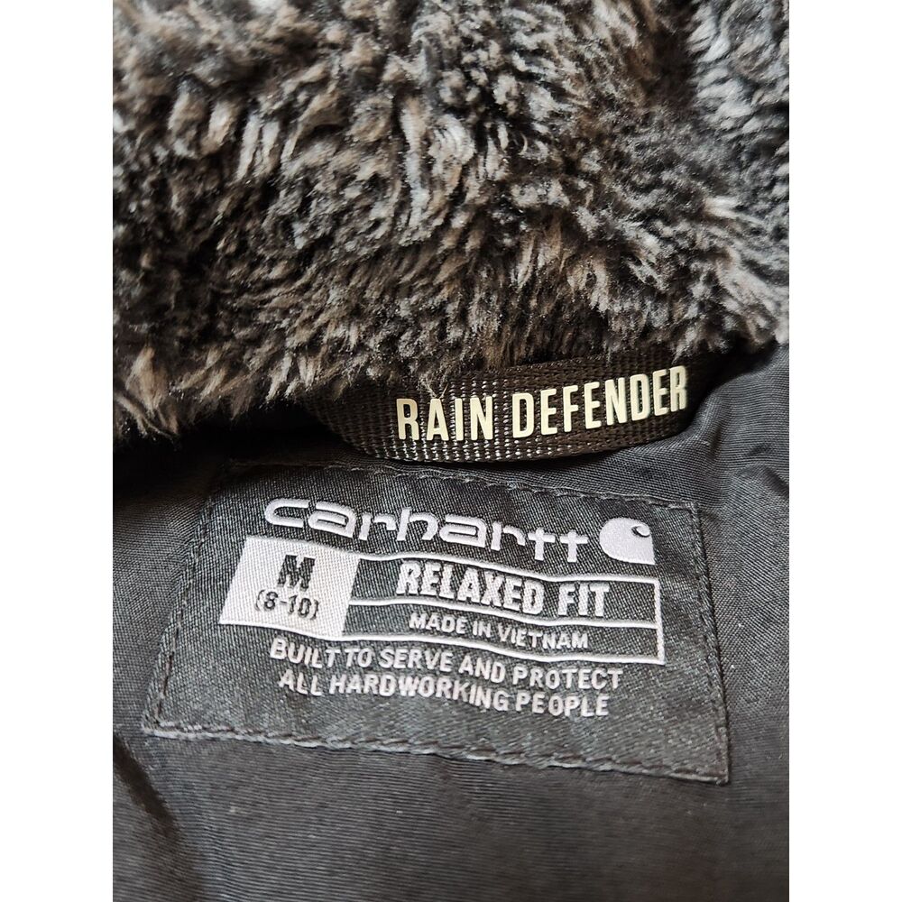 Carhartt Rain Defender Sherpa‑Lined Vest Women’s Medium Black - Picture 10 of 10